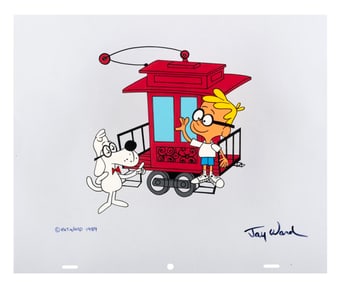 A Mr. Peabody and Sherman Signed #24 Scene Cel.
