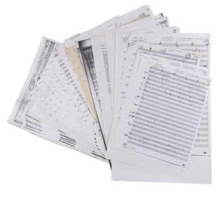 A Large Collection of Jay Ward Sheet Music.