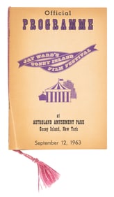 An Official Programme for Jay Ward's Coney Island Film Festival.