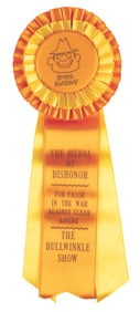A Boris Badenov “The Medal of Dishonor" Ribbon.