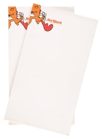 A Pair of Jay Ward Productions Bullwinkle Stationery Notepads.
