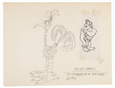 A "George of the Jungle" Oo-oo Bird Concept Drawing.