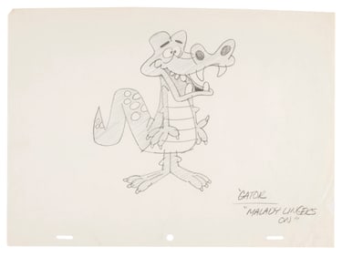 A "George of the Jungle" Gator Concept Drawing.