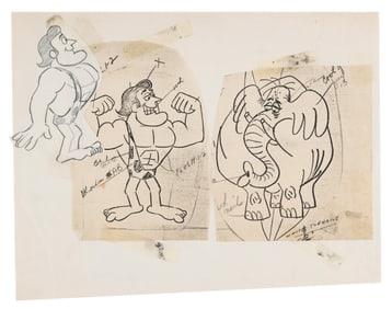 An Original “George of the Jungle" Model Sheet.