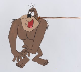 A Production Cel of Ape from "George of the Jungle."