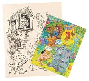 Original “George of the Jungle" Art.