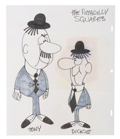 A “Piccadilly Squares" Character Concept Drawing.