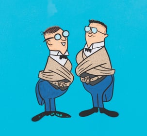 A Jay Ward and Bill Scott “The Nut House!!" Publicity Cel.