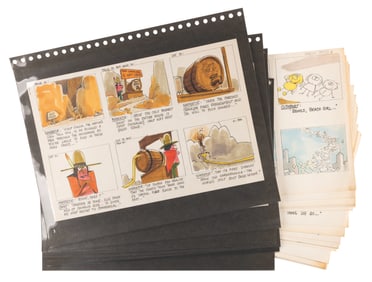 Storyboards for Unproduced Jay Ward Productions.