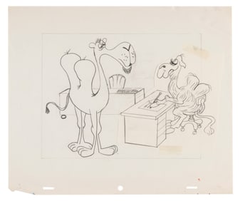 A Camel President Layout Drawing.