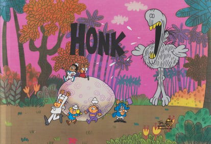 A Cap’n Crunch Commercial Production Cel and Drawings.