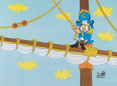 A Cap’n Crunch Cereal Production Cel and Drawing.
