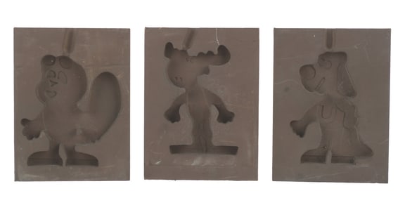 A Trio of General Mills Cereal Prize Molds.