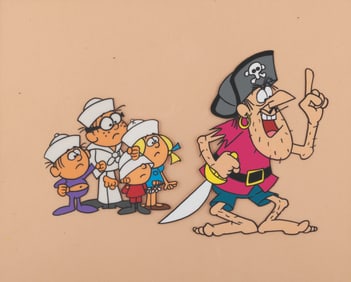A Cap’n Crunch Jean LaFoote and S.S. Guppy Crew Production Cel.