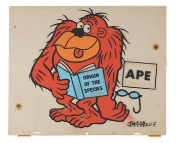 An Ape "George of the Jungle" Multi-Layer Cel.