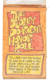 The Dudley Do-Right Honor Roll.
