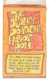 The Dudley Do-Right Honor Roll. (1 of 2)