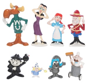 A Jay Ward Ceramic Figurine Collection.