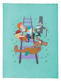 An Original “Dudley Do-Right" and Bullwinkle Painting.