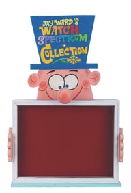A Dudley Do-Right Emporium Jay Ward Watch Display.