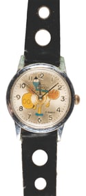 A Bullwinkle “The Chief" Watch with Leather Band.