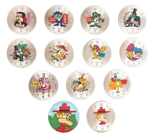 A Collection of Jay Ward Character Manual Watch Faces.