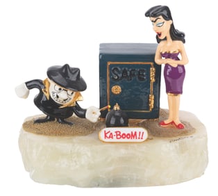 A Boris and Natasha Ron Lee Artist Proof Scupture.