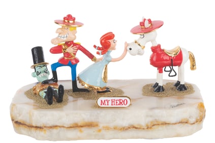 A Dudley Do-Right “My Hero" Ron Lee Artist Proof Sculpture.