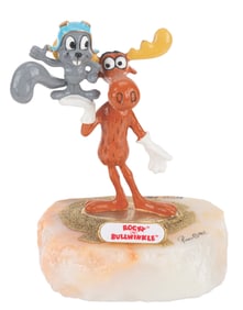 A “Rocky and Bullwinkle" Ron Lee Arist Proof Sculpture.