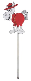 A “Dudley Do-Right" Horse Lawn Decoration.