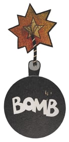 A Dudley Do-Right Emporium Cartoon Bomb Decoration.