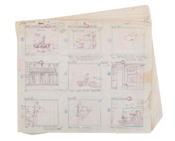 A Complete “Lamb Chopped" Storyboard from “The Quick Draw McGraw Show.