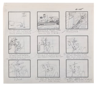 A Complete Original Storyboard for "Huck's Hack."