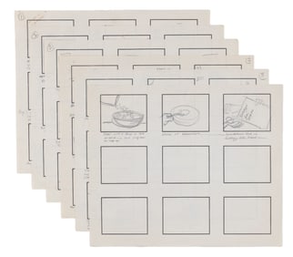 A Complete Huckleberry Hound Show Sugar Smacks Commercial Storyboard.