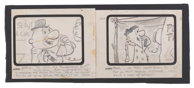 A Storyboard Panel from "The Swimming Pool."