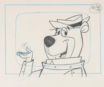 A Yogi Bear Public Service Announcement Production Drawing.