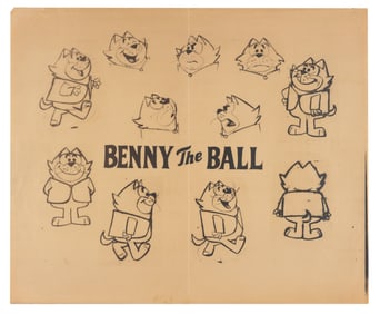 A “Top Cat" Benny the Ball Model Sheet.