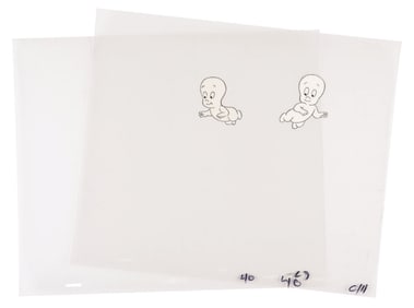 A Pair of Casper the Ghost Production Cels.