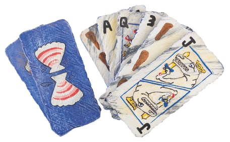 A "Flintstones" Blue Playing Card Prop Collection.