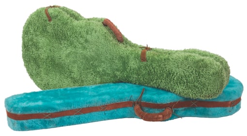 A Pair of “Flintstones" Guitar Case Props.