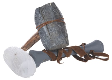 A Piano Mallet and Hammer Prop from "The Flintstones."
