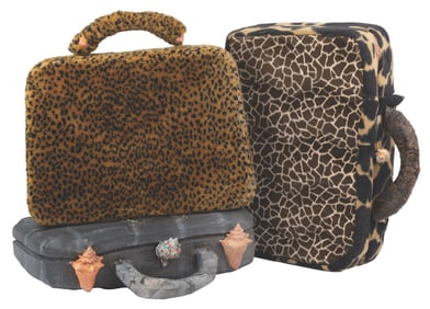 Three "Flintstones" Prop Suitcases.