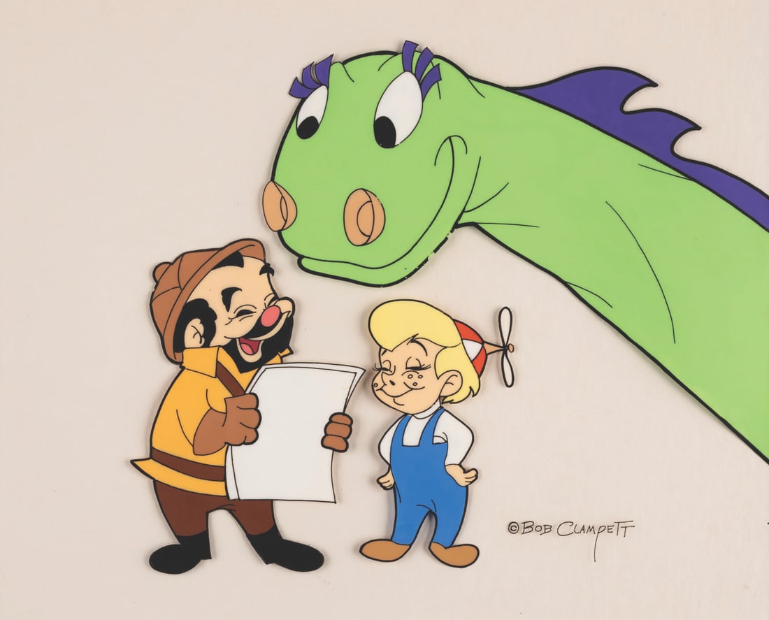 A “Beany and Cecil" Color Model Cel. (1 of 2)