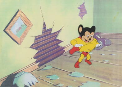 A Mighty Mouse Production Cel.