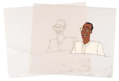 MC Hammer Original Production Cel and Drawing.