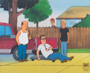 A “King of the Hill" Multi-Character Production Cel.