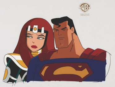 A Superman and Maxima Production Cel.