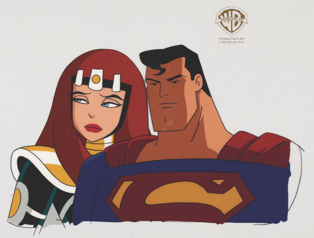 A Superman and Maxima Production Cel. (1 of 2)