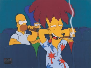 A Sideshow Bob “Cape Feare" Production Cel.