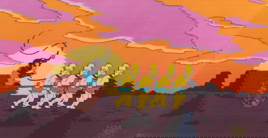 A Future Homers “Rosebud" Production Cel.